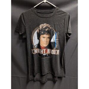 Knight Rider Drop Tail Graphic In Charcoal Gray Women's Size Large